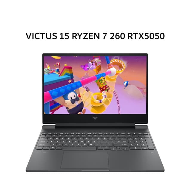 HP VICTUS 15 RYZEN 7 260 RTX5050 8GB/ 24GB 512GB W11+OHS+M365B 15.6FHD IPS SLV -FB3232AX
