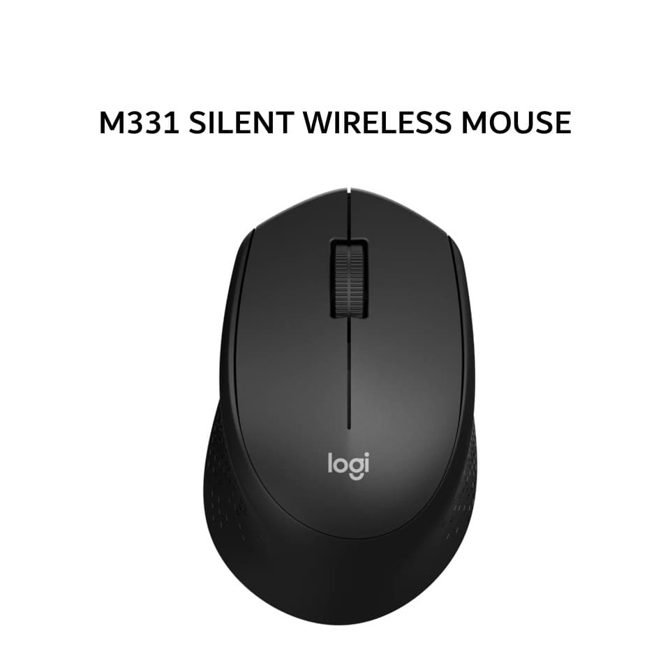 LOGITECH M331 SILENT WIRELESS BLACK MOUSE