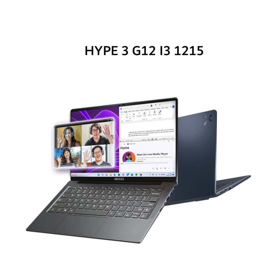 AXIOO HYPE 3 G12 I3 1215 8GB 256GB DOS 14.0FHD IPS HDMI BLU