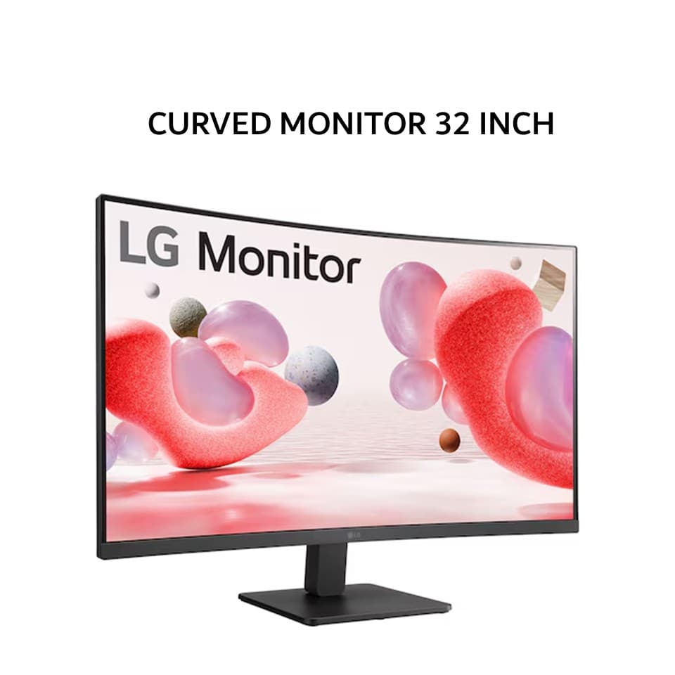 LG CURVED MONITOR 32 INCH 32MR50C-B VA FHD 1080P 5MS 100HZ BLACK 3Y