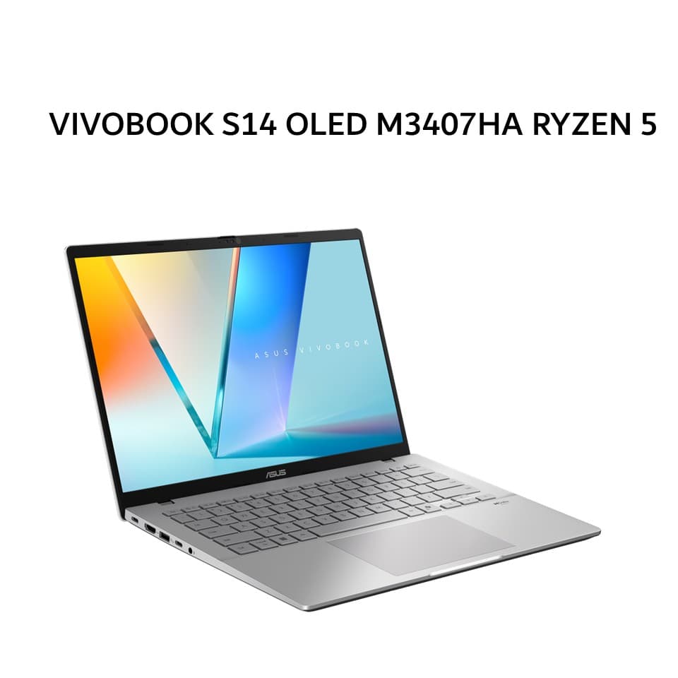 ASUS VIVOBOOK S14 OLED M3407HA RYZEN 5 220 16GB 1TB W11+OHS+M365B 14.0WUXGA SLV -OLED5112M