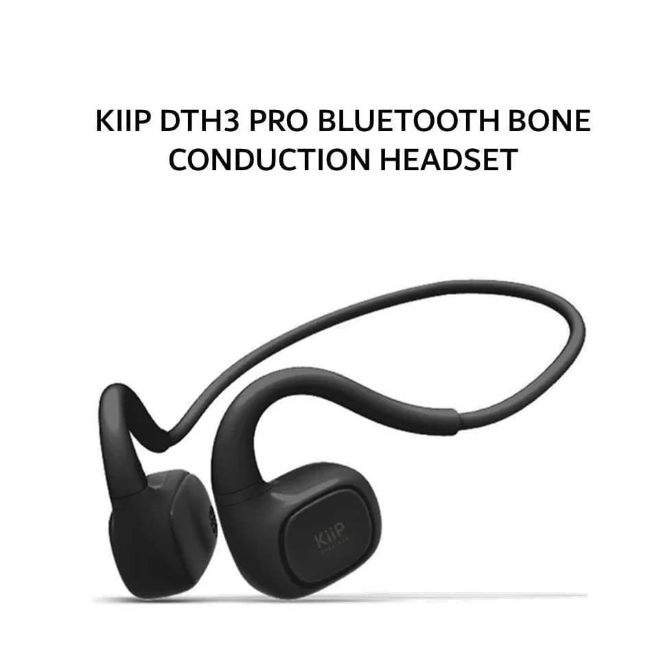 KIIP DTH3 PRO BLUETOOTH BONE CONDUCTION HEADSET OWS - BLACK