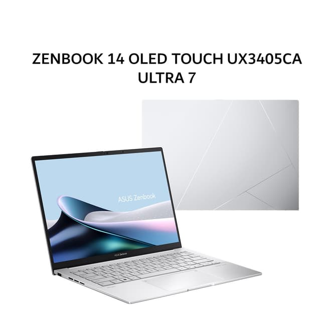 ASUS ZENBOOK 14 OLED TOUCH UX3405CA ULTRA 7 255H 32GB 1TB W11+OHS+M365B 14.0WUXGA SLV 3Y -OLED7314TM