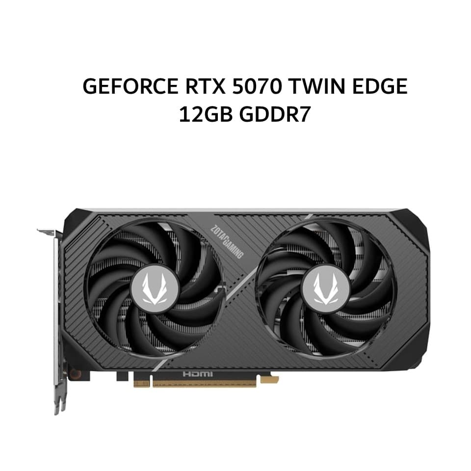 ZOTAC VGA GEFORCE RTX 5070 TWIN EDGE OC 12GB GDDR7 3Y