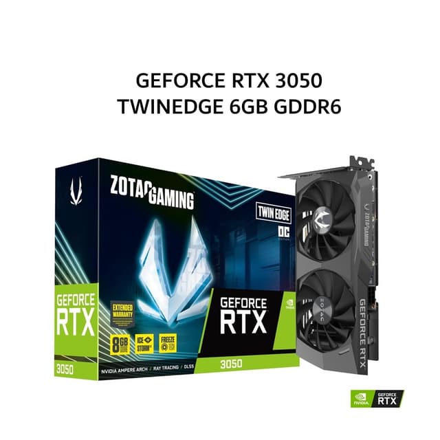 ZOTAC VGA GEFORCE RTX 3050 TWINEDGE OC 6GB GDDR6 3Y