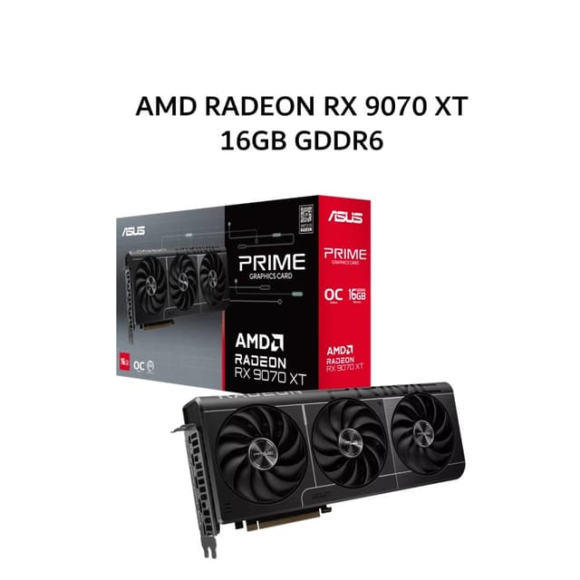 ASUS PRIME VGA AMD RADEON RX 9070 XT 16GB GDDR6 OC 3Y