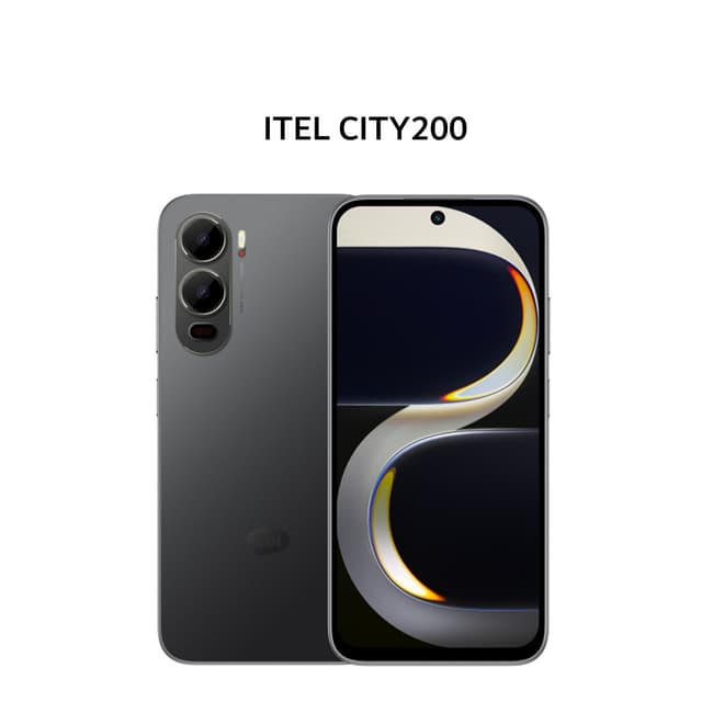 ITEL CITY200 4GB 128GB BASS BLACK (BOX CHA + SCR)