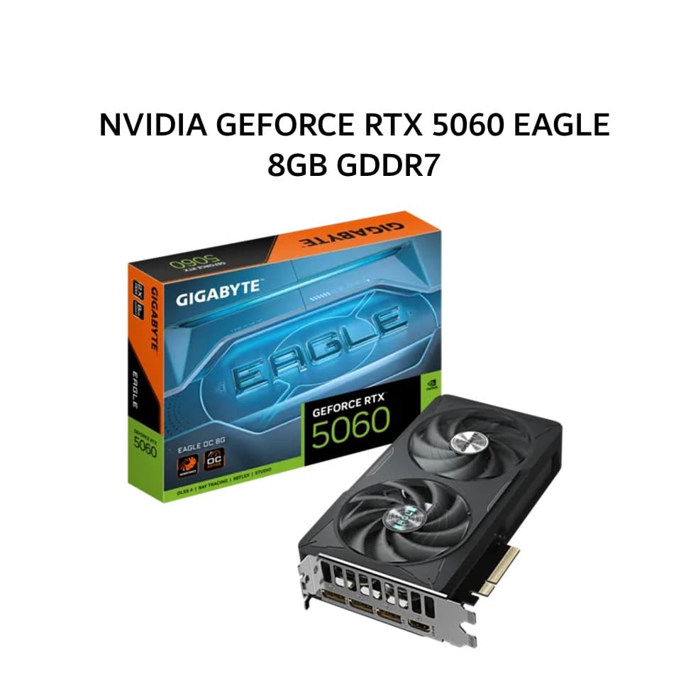GIGABYTE VGA NVIDIA GEFORCE RTX 5060 EAGLE 8GB GDDR7 OC 3Y