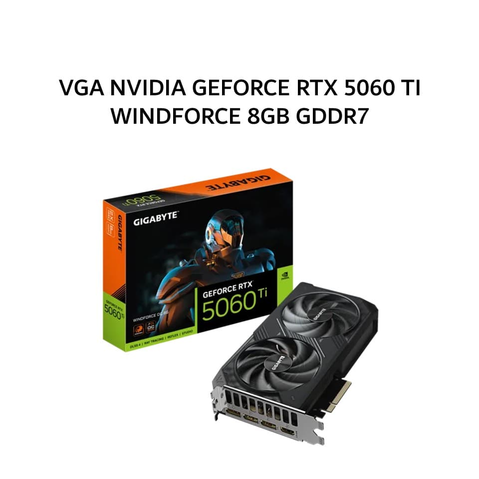 GIGABYTE VGA NVIDIA GEFORCE RTX 5060 TI WINDFORCE 8GB GDDR7 3Y