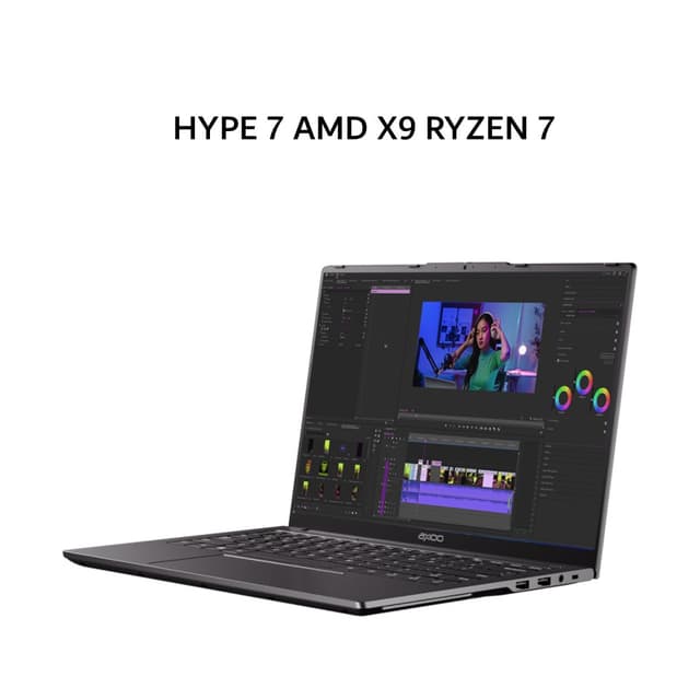 AXIOO HYPE 7 AMD X9 RYZEN 7 8745HS 32GB 512GB W11 14.0FHD IPS BLIT GRY