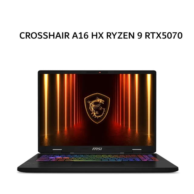 MSI CROSSHAIR A16 HX RYZEN 9 8940HX RTX5070 8GB/ 16GB 512GB W11+OHS+M365B 16.0QHD+ 240HZ 100DCIP3 24ZRGB 2Y+ADP GRY -D8WGKG-211