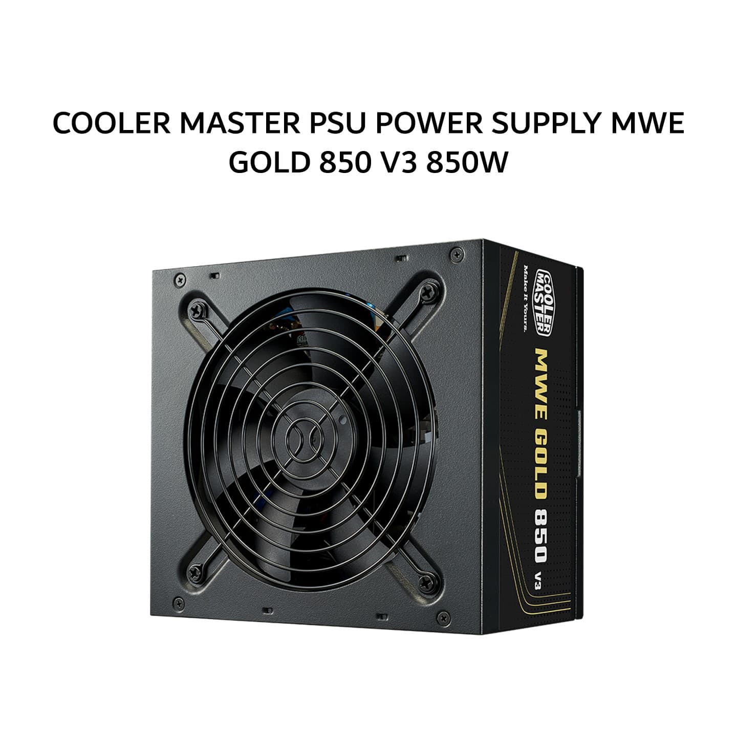 COOLER MASTER PSU POWER SUPPLY MWE GOLD 850 V3 850W (80+ GOLD) FULLY MODULAR ATX 3.1 12V-2X6 BLACK 10X