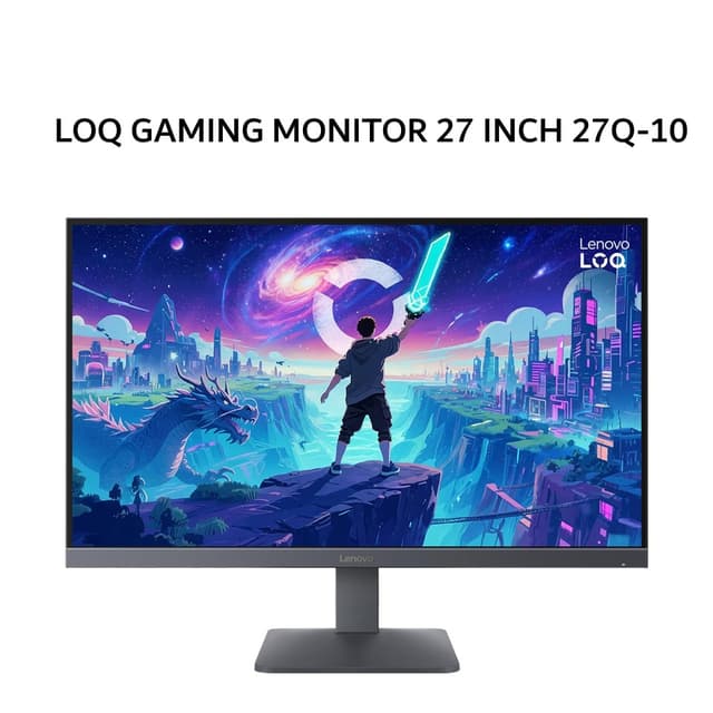 LENOVO GAMING MONITOR 27 INCH LOQ 27Q-10 IPS 2K QHD 1440P 1MS 180HZ HDR10 HDMI+DP ERGONOMICS 3Y