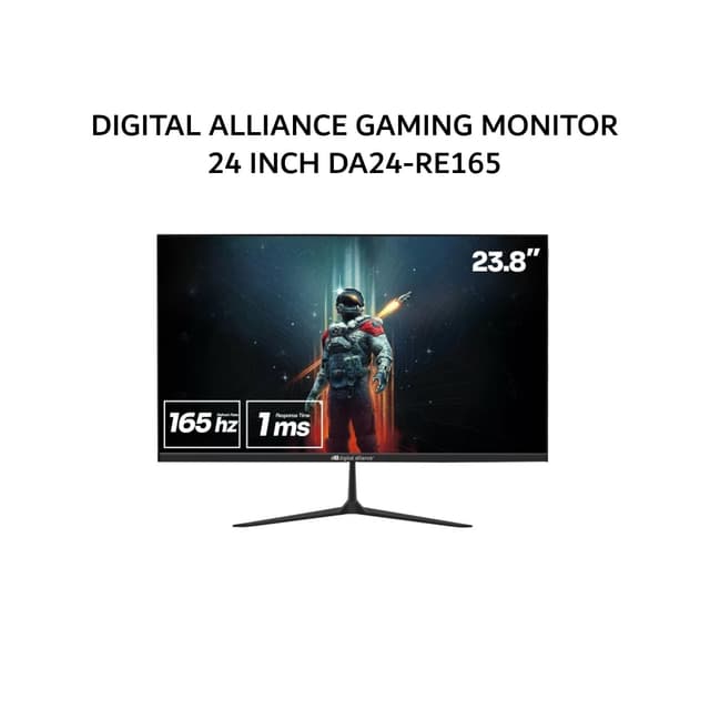 DIGITAL ALLIANCE GAMING MONITOR 24 INCH IPS FHD 1080P 1MS 165HZ DA24-RE165 2Y