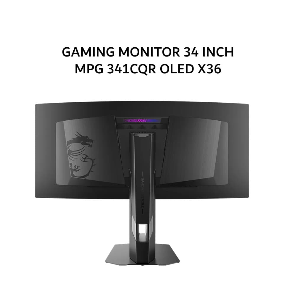 MSI OLED GAMING MONITOR 34 INCH MPG 341CQR / MPG341CQR 5-LAYER TANDEM QD-OLED GEN 3 X36 IPS UWQHD 1440P 0.03MS 360HZ HDR500 ERGONOMICS 3Y