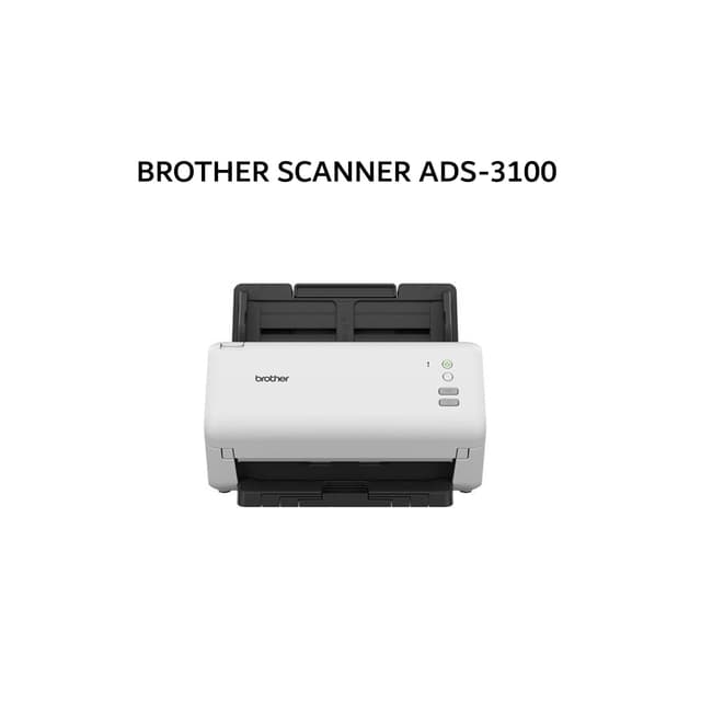 BROTHER SCANNER ADS-3100 40PPM DUPLEX ADF 60 SHEET 3Y