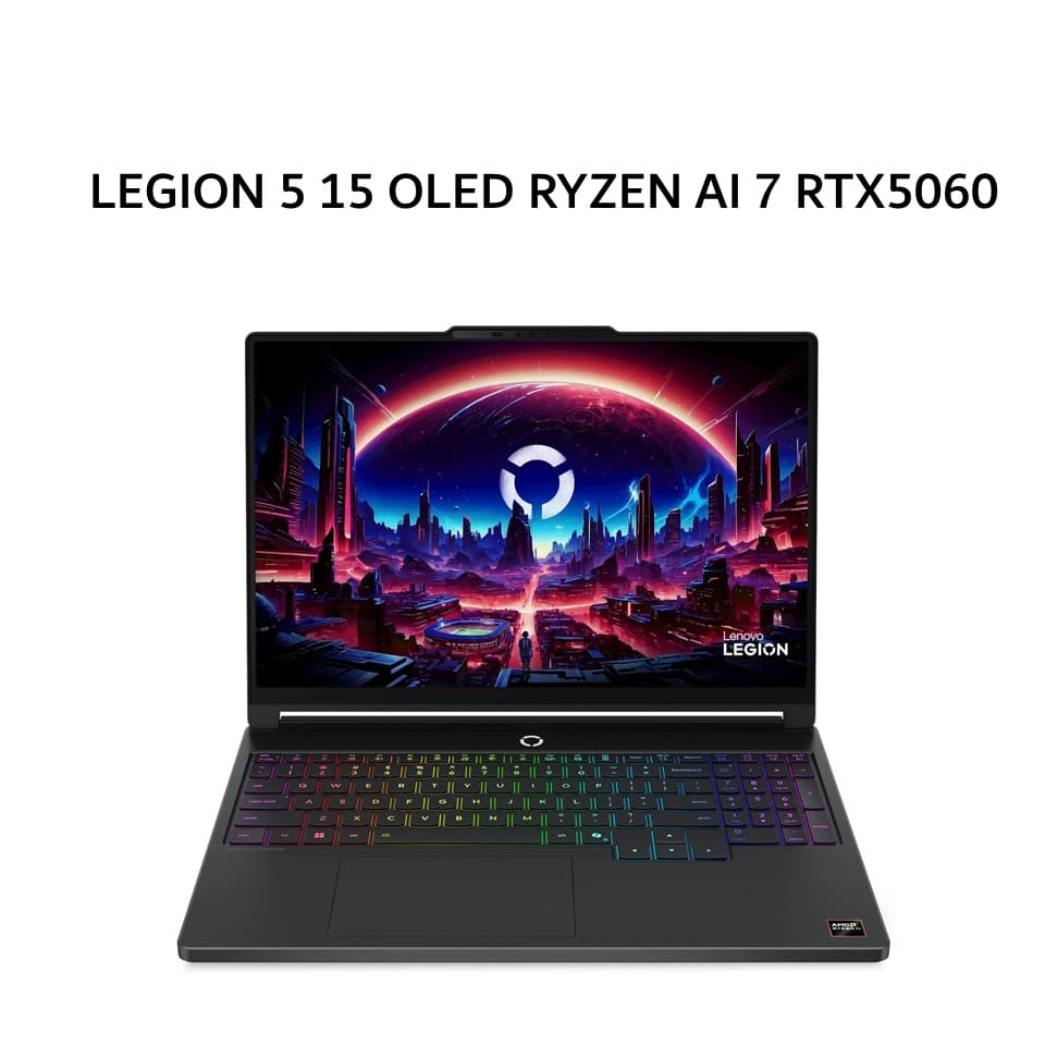 LENOVO LEGION 5 15 OLED RYZEN AI 7 450 RTX5060 8GB/ 16GB 512GB W11+OHS+M365B 15.3WQXGA 165HZ 24ZRGB 3Y+3ADP BLK -1DID