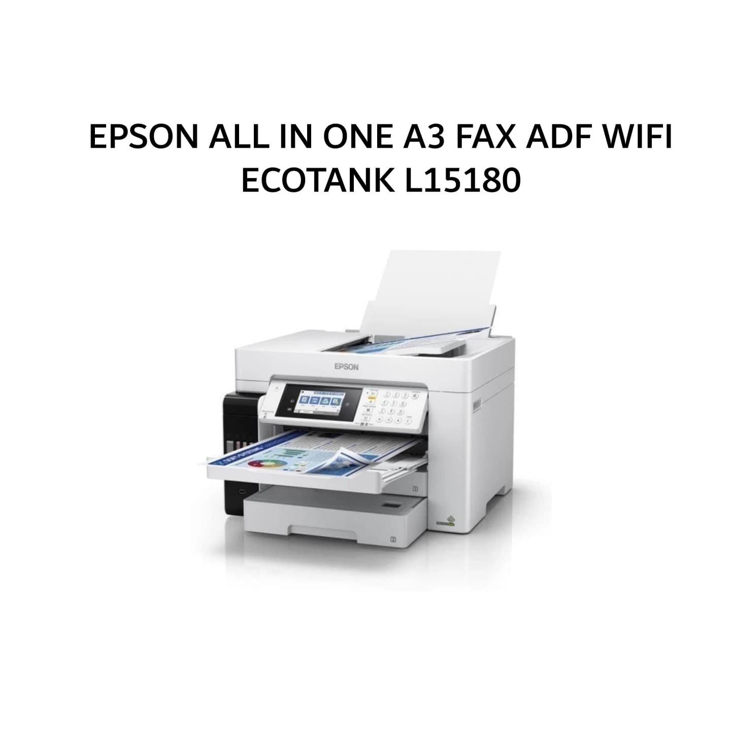 EPSON ALL IN ONE A3 FAX ADF WIFI ECOTANK L15180 2Y