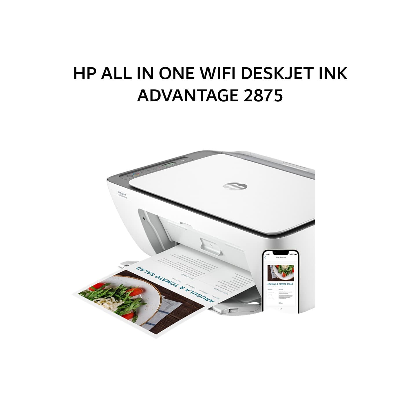 HP ALL IN ONE WIFI DESKJET INK ADVANTAGE 2875 1Y