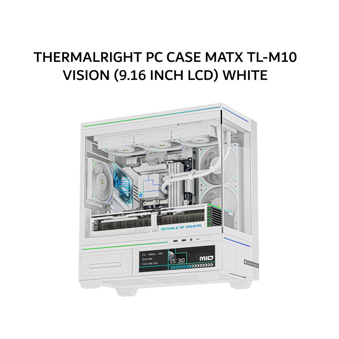 THERMALRIGHT PC CASE MATX TL-M10 VISION (9.16 INCH LCD) WHITE 1Y