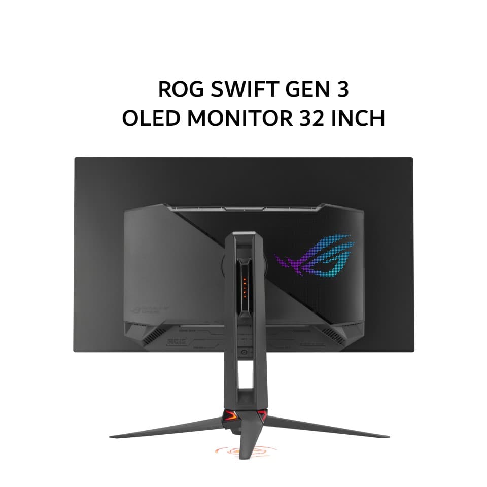 ASUS OLED MONITOR 32 INCH ROG SWIFT GEN 3 PG32UCDM3 QD-OLED UHD 4K 2160P 0.03MS 240HZ HDR10 ERGONOMIC USB-C 3Y