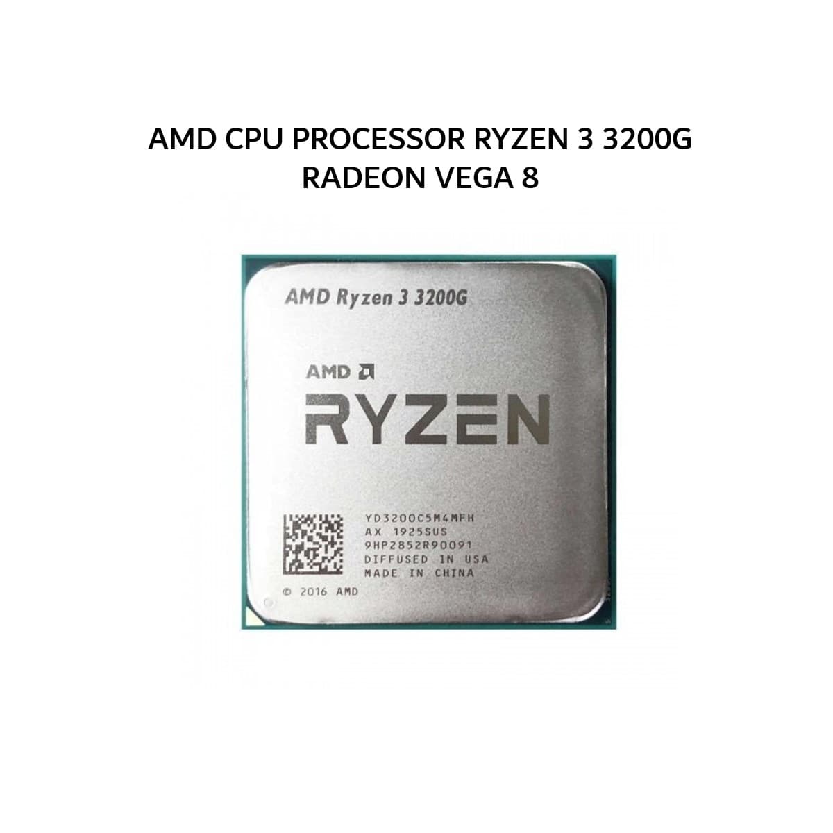 AMD CPU PROCESSOR RYZEN 3 3200G RADEON VEGA 8 (4C/4T + 3.6-4.0GHZ) 4MB CACHE TDP 65W AM4 3Y TRAY