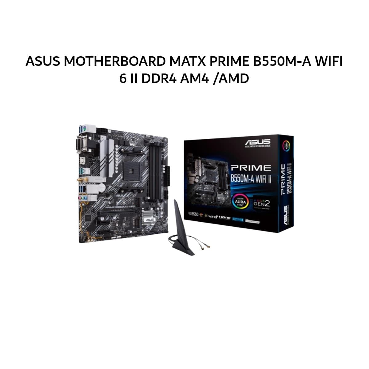 ASUS MOTHERBOARD MATX PRIME B550M-A WIFI 6 II DDR4 AM4 /AMD 3Y