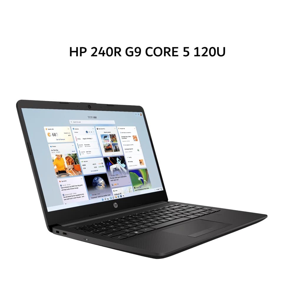 HP 240R G9 CORE 5 120U 8GB 512GB W11+OHS 14.0FHD 1/1/0 (BAG INBOX) GRY