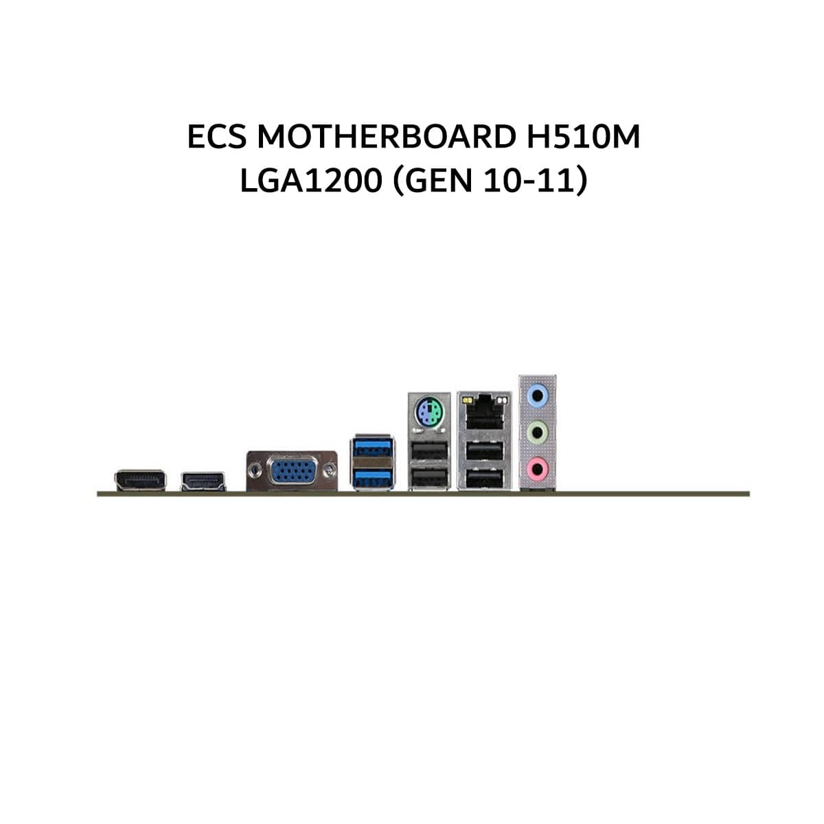 ECS MOTHERBOARD H510M LGA1200 (GEN 10-11) 2Y