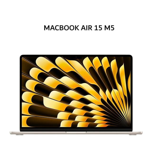 APPLE MACBOOK AIR 15 M5 10C GPU 16GB 512GB 10C CPU 15.3 STARLIGHT -MDVD4ID