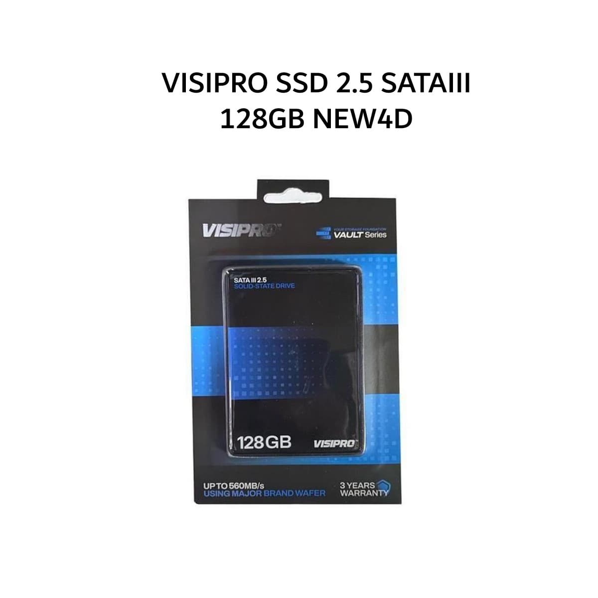 VISIPRO SSD 2.5 SATAIII 128GB NEW4D 3Y - UP TO 520 MB/S
