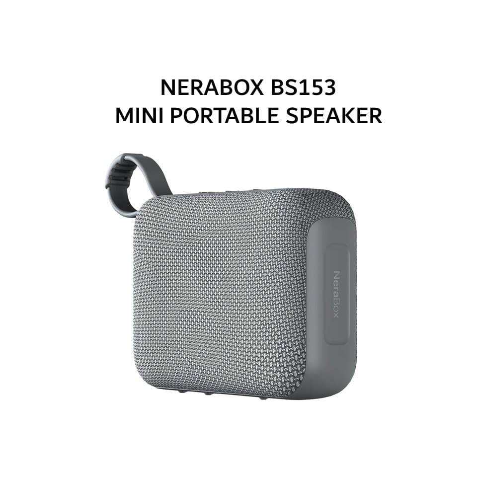 FANTECH NERABOX BS153 MINI PORTABLE SPEAKER BLUETOOTH 5.4 SD CARD/USB DRIVE - GREY