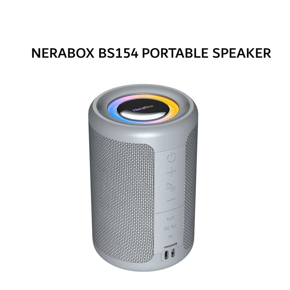 FANTECH NERABOX BS154 PORTABLE SPEAKER BLUETOOTH 5.4 RGB/SD CARD/AUX - GREY