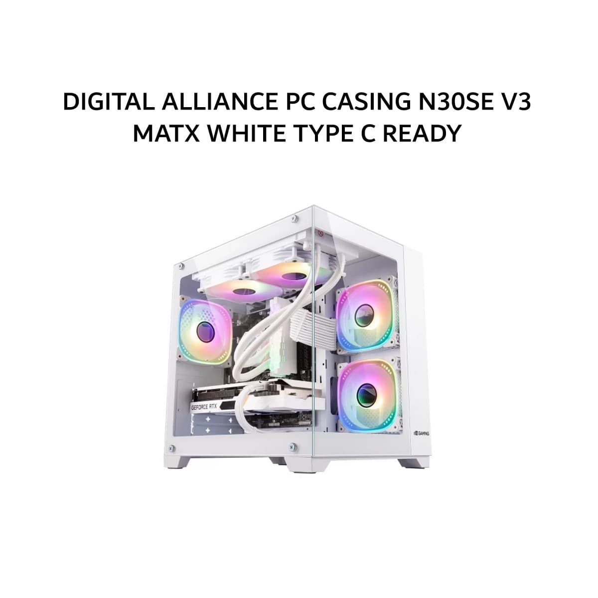 DIGITAL ALLIANCE PC CASING N30SE V3 MATX WHITE TYPE C READY