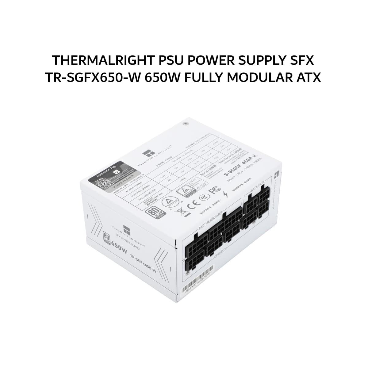 THERMALRIGHT PSU POWER SUPPLY SFX TR-SGFX650-W 650W (80+ GOLD) FULLY MODULAR ATX 3.1 WHITE 5Y