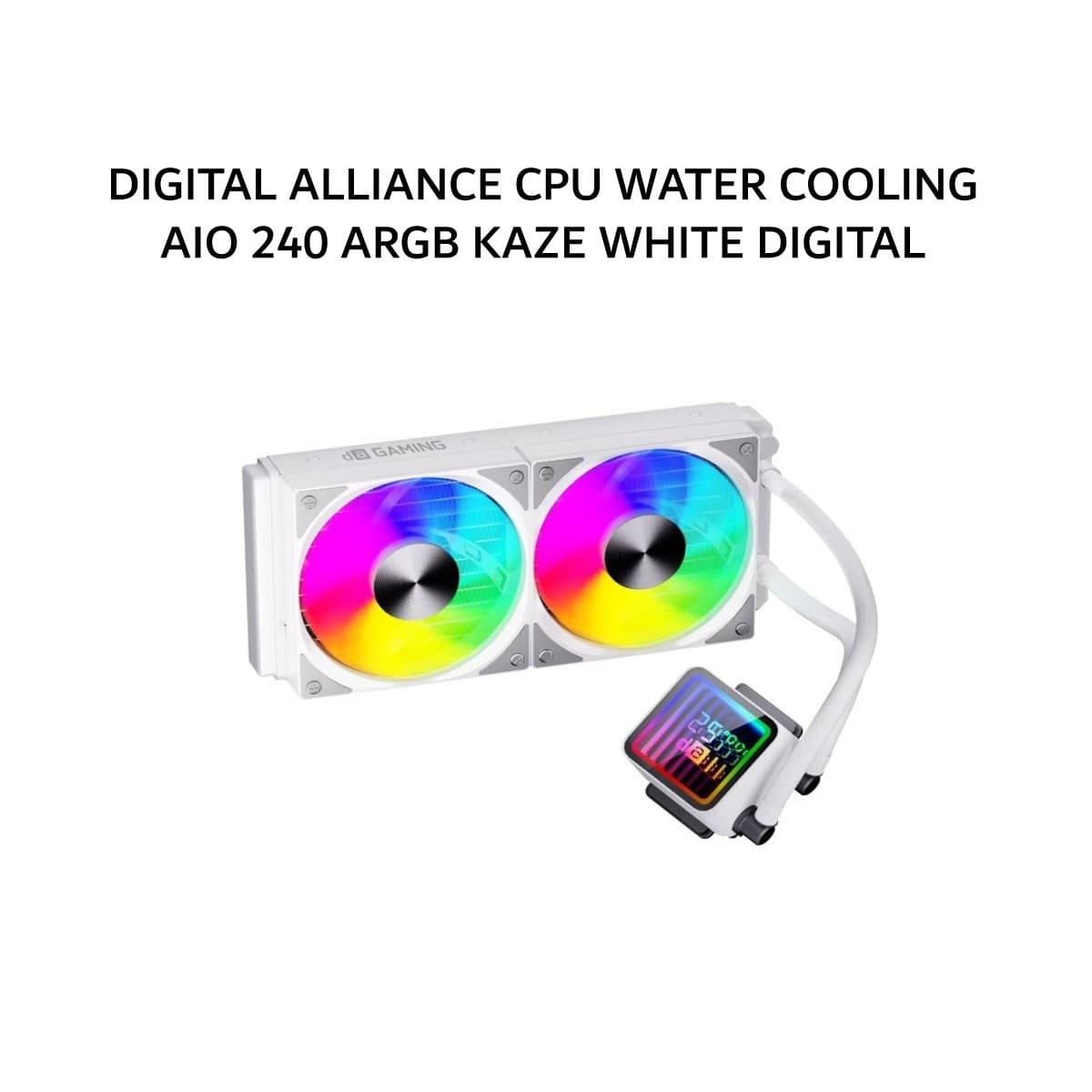 DIGITAL ALLIANCE CPU WATER COOLING AIO 240 ARGB KAZE WHITE DIGITAL 2X