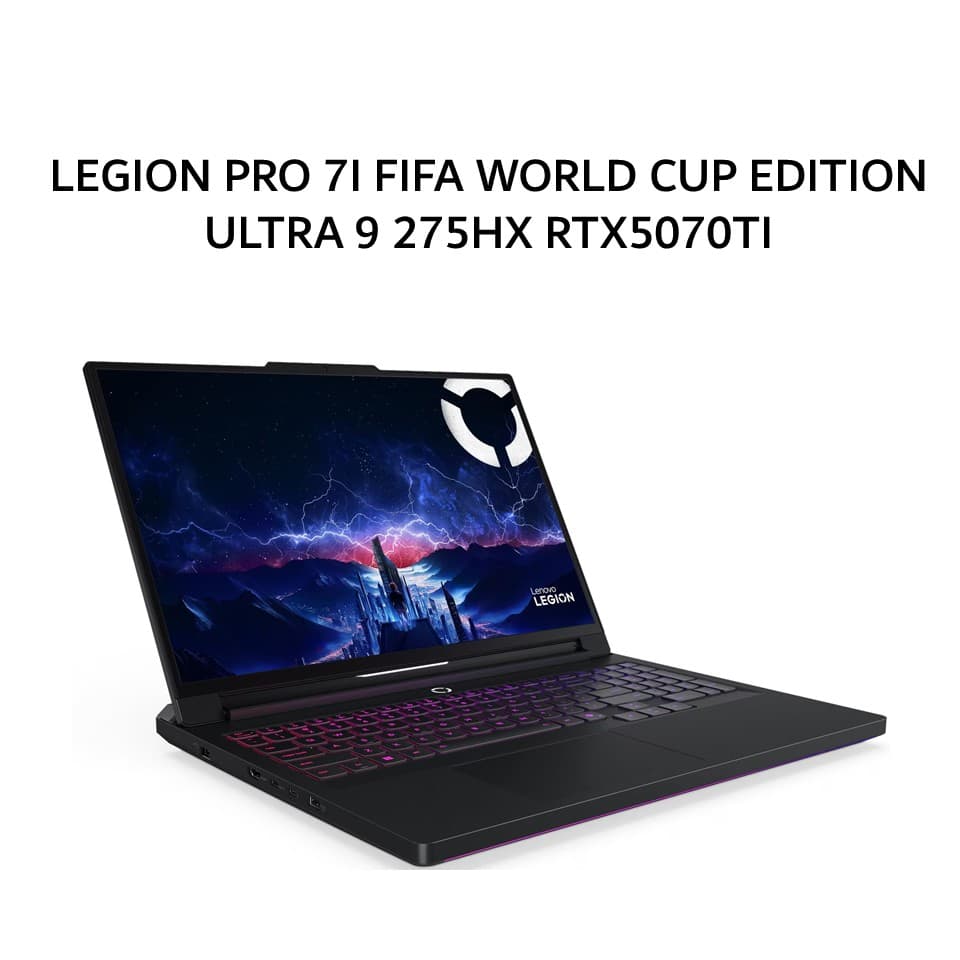 LENOVO LEGION PRO 7I 16 OLED FIFA WORLD CUP 26 EDITION ULTRA 9 275HX RTX5070TI 12GB/ 32GB 1TB W11+OHS+M365B 16.0WQXGA 240HZ 3Y+3 BLK -HSID