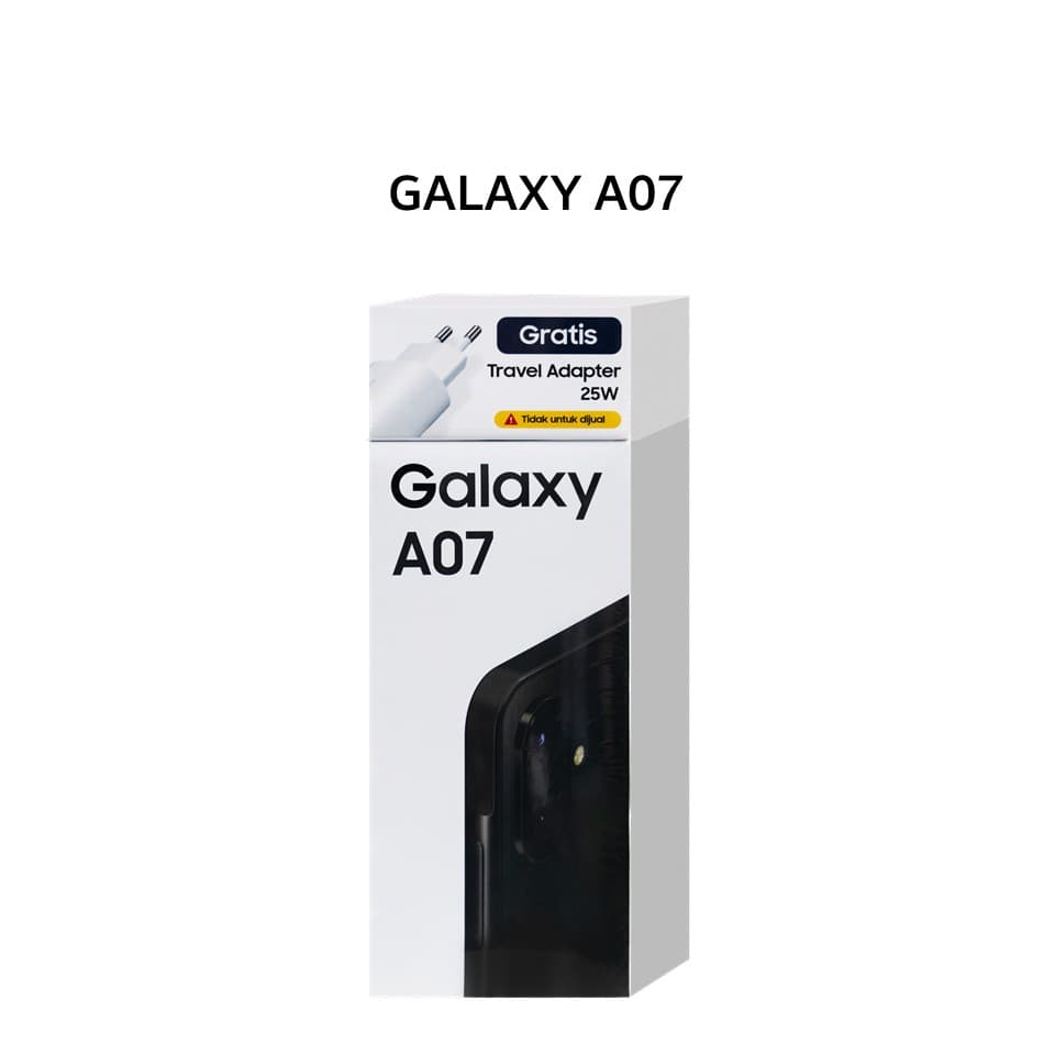 SAMSUNG GALAXY A 07 4GB 64GB BLACK POWER PACK (ADAPTER 15 WATT)