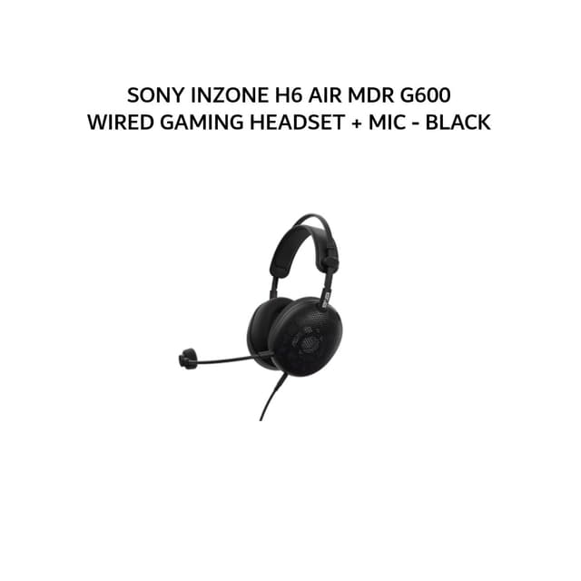SONY INZONE H6 AIR MDR G600 WIRED GAMING HEADSET + MIC - BLACK