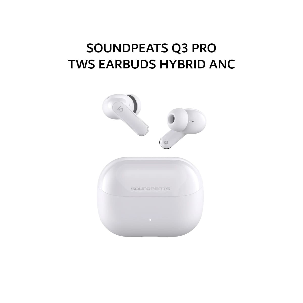 SOUNDPEATS Q3 PRO TWS EARBUDS HYBRID ANC - WHITE