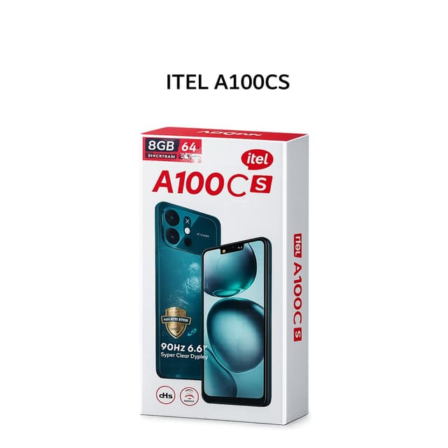 ITEL A100CS 3GB 64GB CLOUD WHITE (BOX CHA + SCR)
