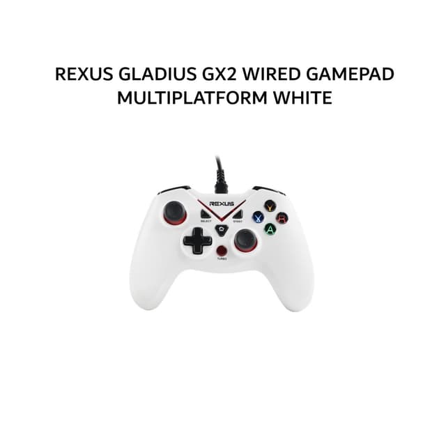 REXUS GLADIUS GX2 WIRED GAMEPAD MULTIPLATFORM WHITE