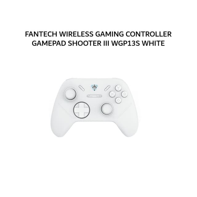 FANTECH WIRELESS GAMING CONTROLLER GAMEPAD SHOOTER III WGP13S WHITE