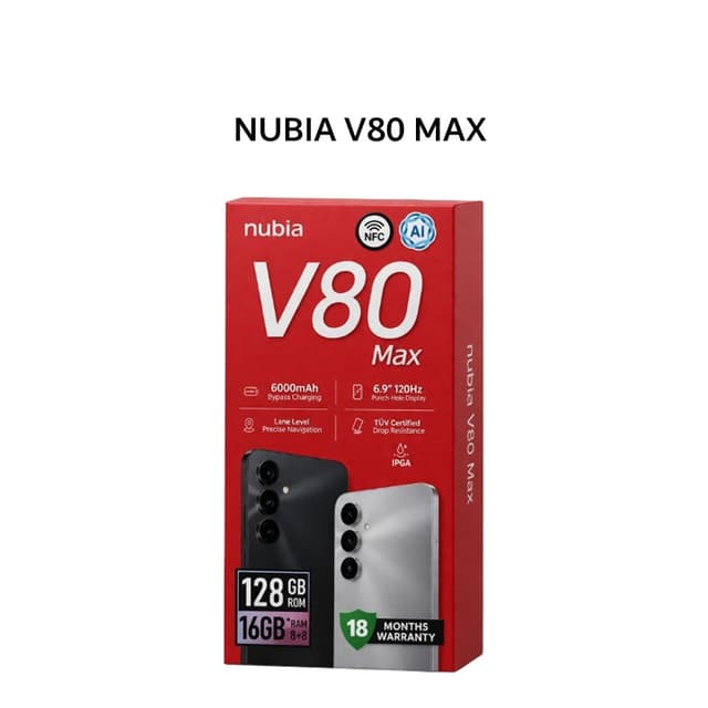 ZTE NUBIA V80 MAX 8GB 128GB SPACE BLACK