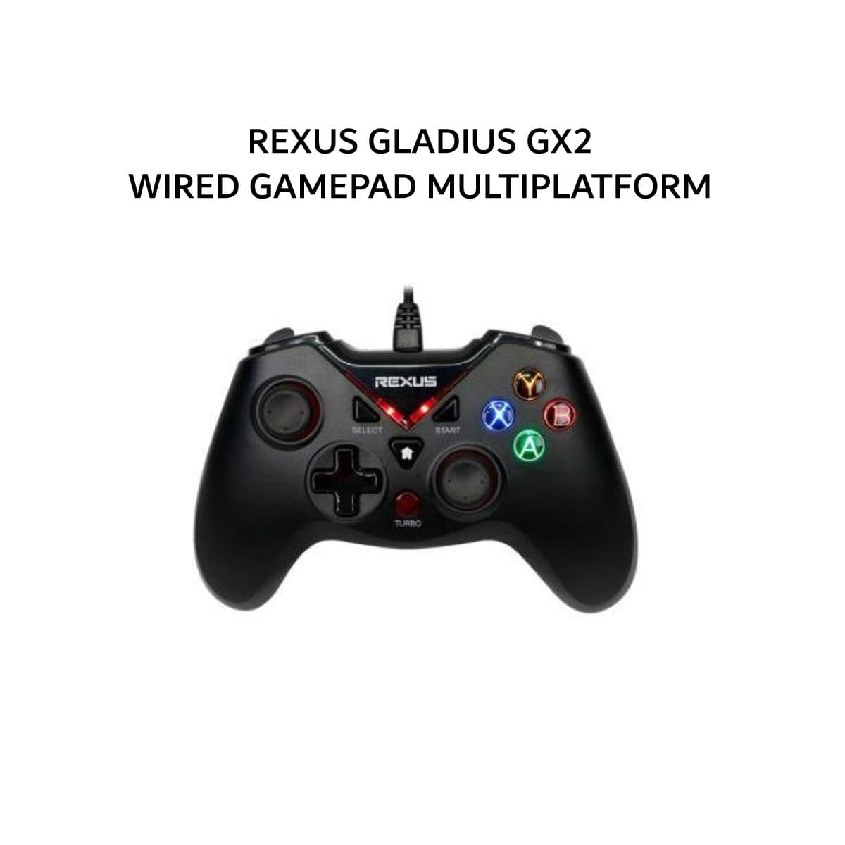 REXUS GLADIUS GX2 WIRED GAMEPAD MULTIPLATFORM BLACK
