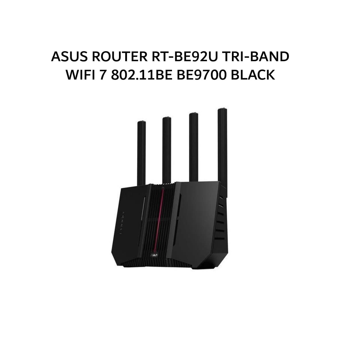 ASUS ROUTER RT-BE92U TRI-BAND WIFI 7 802.11BE BE9700 BLACK 3Y