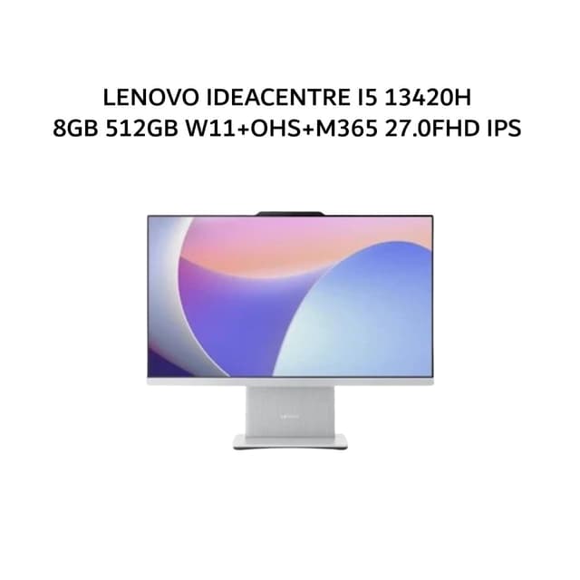 LENOVO AIO IDEACENTRE I5 13420H 8GB 512GB W11+OHS+M365 27.0FHD IPS 1Y LUNA GRY -Q6ID
