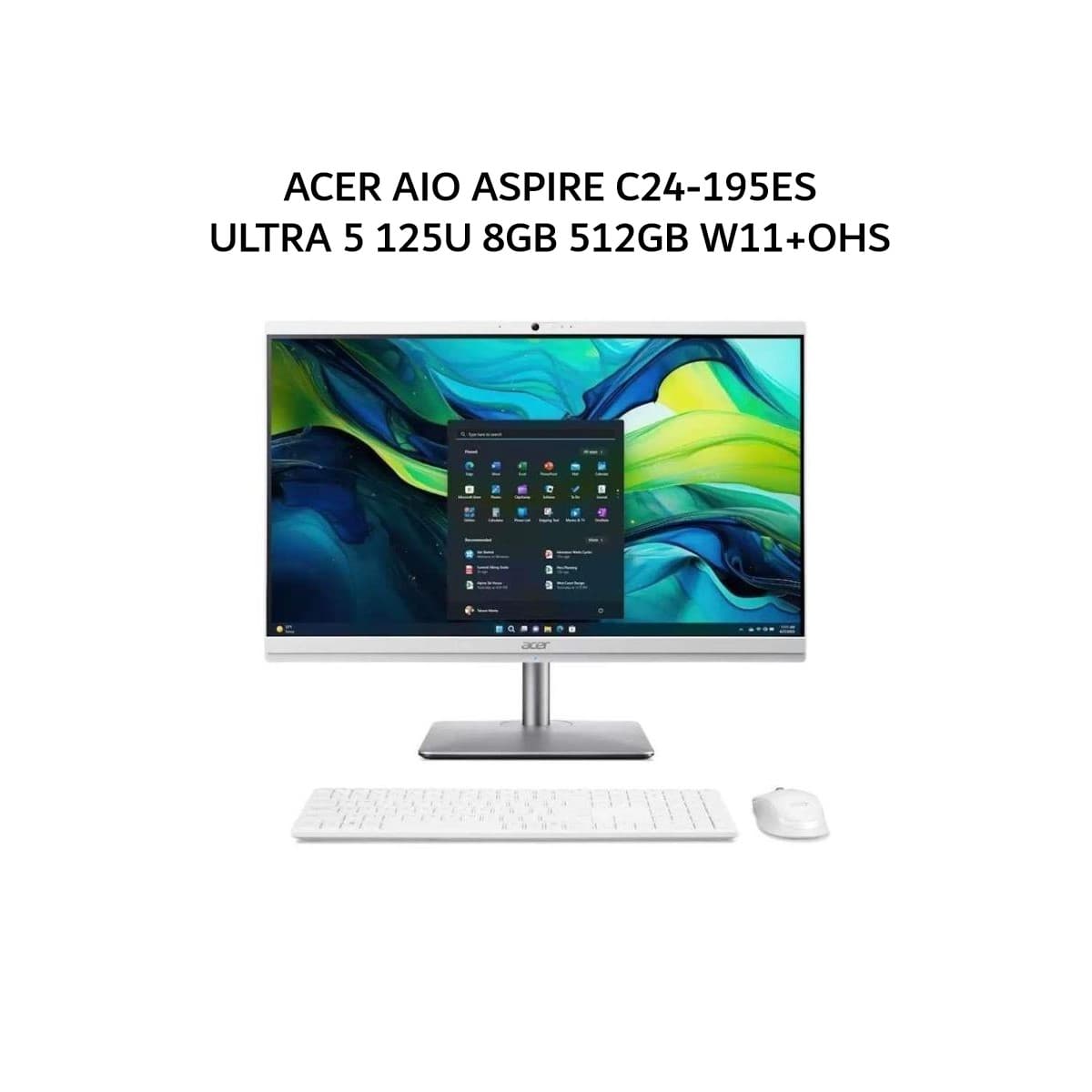 ACER AIO ASPIRE C24-195ES ULTRA 5 125U 8GB 512GB W11+OHS 23.8FHD 3Y