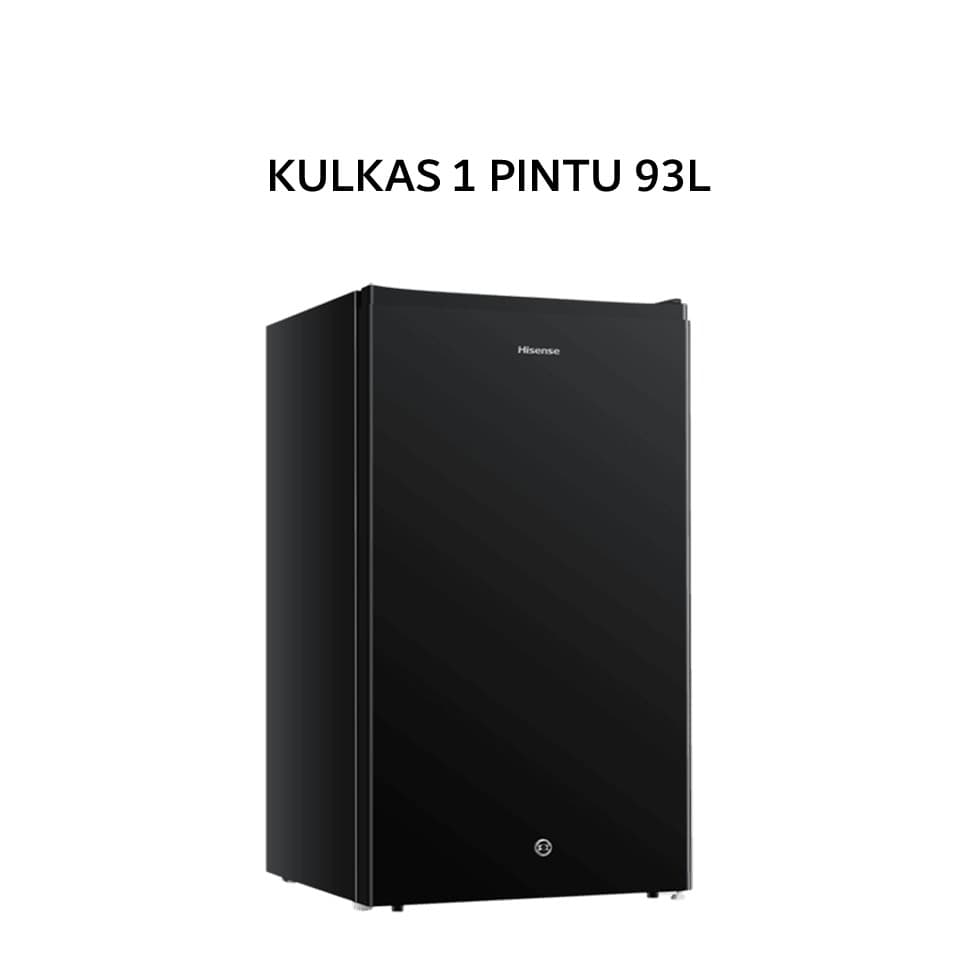 HISENSE KULKAS 1 PINTU 93L BLACK -RR125D4IBN