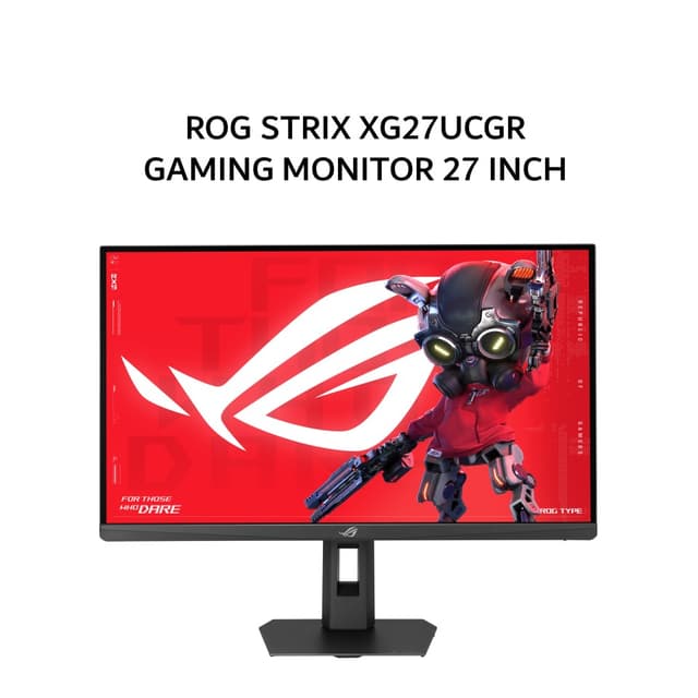 ASUS GAMING MONITOR 27 INCH ROG STRIX XG27UCGR FAST IPS QHD 4K 2160P 0.3MS 162HZ/485HZ(FHD) HDR10 HDMI+DP USB-C ERGONOMICS 3Y